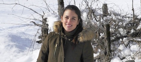 Adriana Ugarte en el final del rodaje de 'Palmeras en la nieve' en Huesca