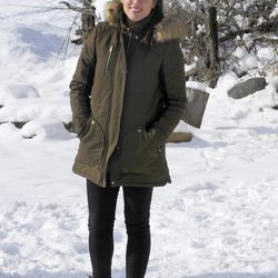 Adriana Ugarte en el final del rodaje de 'Palmeras en la nieve' en Huesca