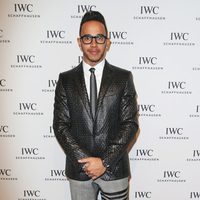 Lewis Hamilton en el Salón de la Alta Relojería de Ginebra
