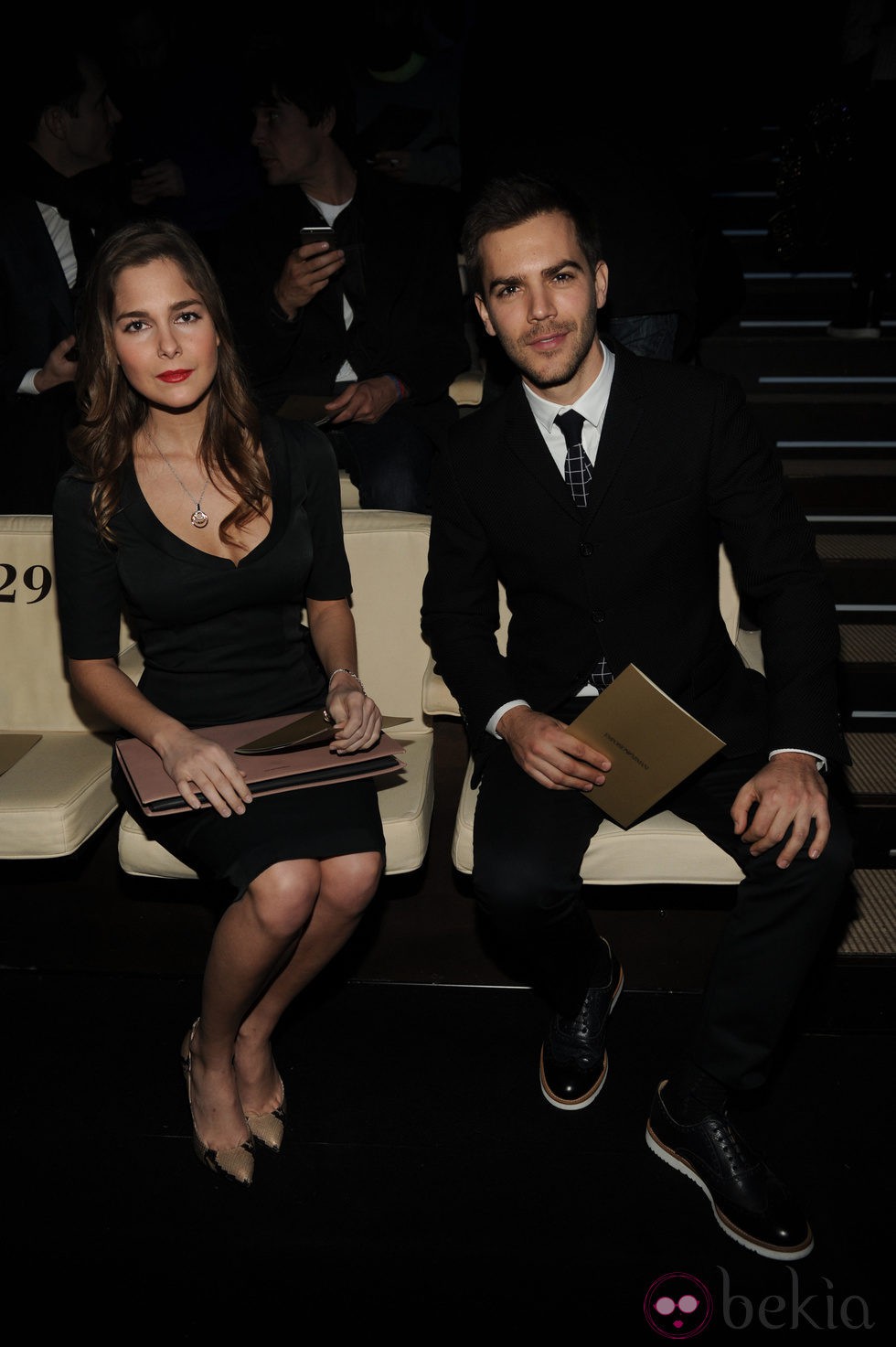 Natalia Sánchez y Marc Clotet en la Semana de la Moda Masculina de Milán 2015