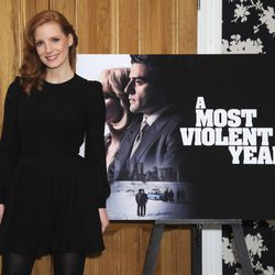 Jessica Chastain en la presentación de 'El Año más Violento'