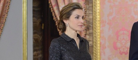La Reina Letizia en su primera recepción al Cuerpo Diplomático como Reina de España