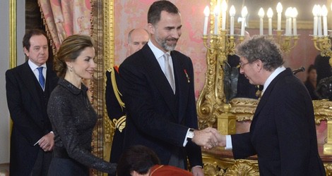 Los Reyes Felipe y Letizia en su primera recepción al Cuerpo Diplomático como Reyes de España