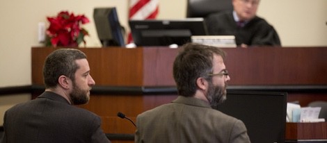 Dustin Diamond durante su audiencia preliminar por apuñalar a un hombre en una pelea