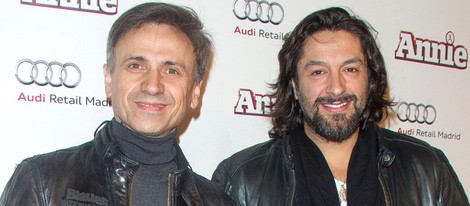 Jose Mota y Rafael Amargo en la premiere de 'Annie' en Madrid
