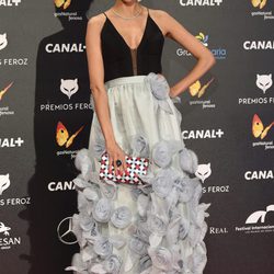 Macarena Gómez en la alfombra roja de los Premios Feroz 2015