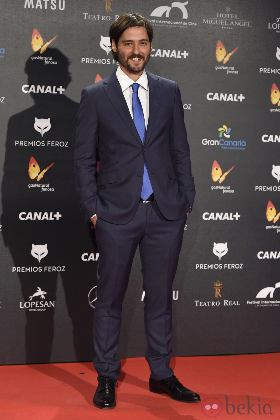 Carlos Marques-Marcet en la alfombra roja de los Premios Feroz 2015