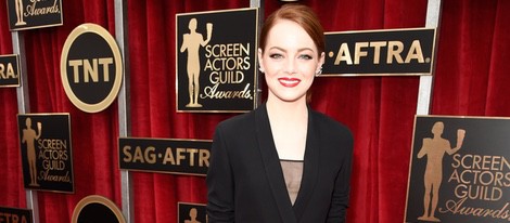 Emma Stone en la alfombra roja de los Screen Actors Guild Awards 2015