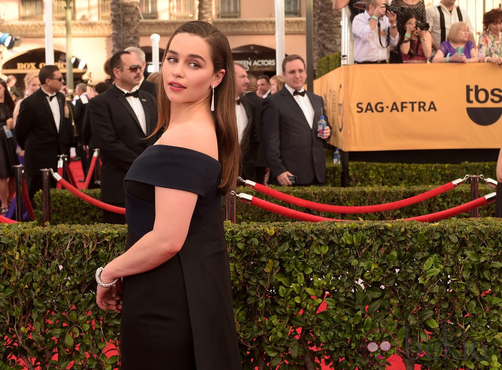 Emilia Clarke en la alfombra roja de los Screen Actors Guild Awards 2015