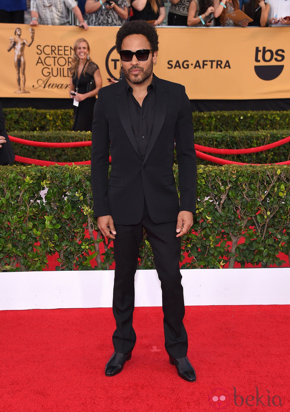Lenny Kravitz en la alfombra roja de los Screen Actors Guild Awards 2015