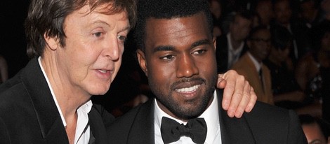 Paul McCartney y Kanye West en los premios Grammy de 2009