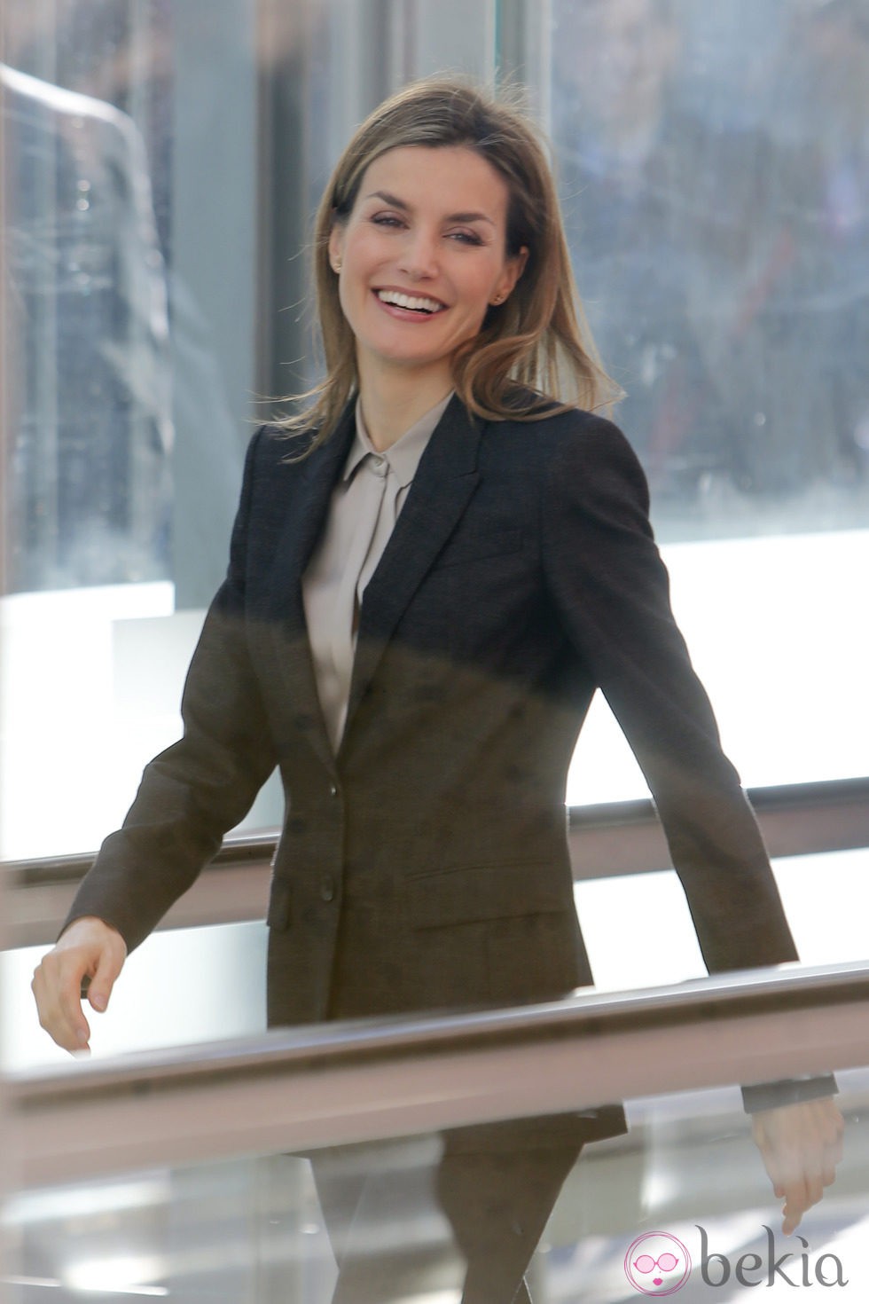 La Reina Letizia, muy sonriente en la inauguración de FITUR 2015