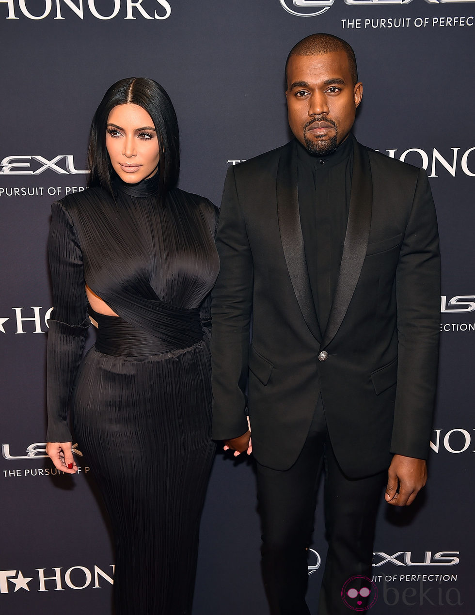 Kim Kardashian y Kanye West  en los premios 'BET Honors 2015 '