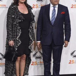 Carmen y Jaime Martínez Bordiú  en la fiesta del 25º Aniversario de Antena 3