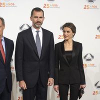 Los Reyes Felipe y Letizia en la fiesta del 25 aniversario de Antena 3
