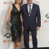 Manuel Campo Vidal y Maria Rey en la fiesta del 25º Aniversario de Antena 3