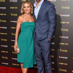Elsa Pataky y Chris Hemsworth en la alfombra roja de la gala G'Day USA 2015