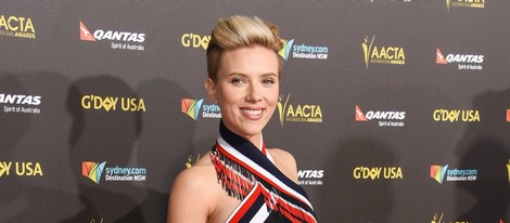 Scarlett Johansson en la alfombra roja de la gala G'Day USA 2015