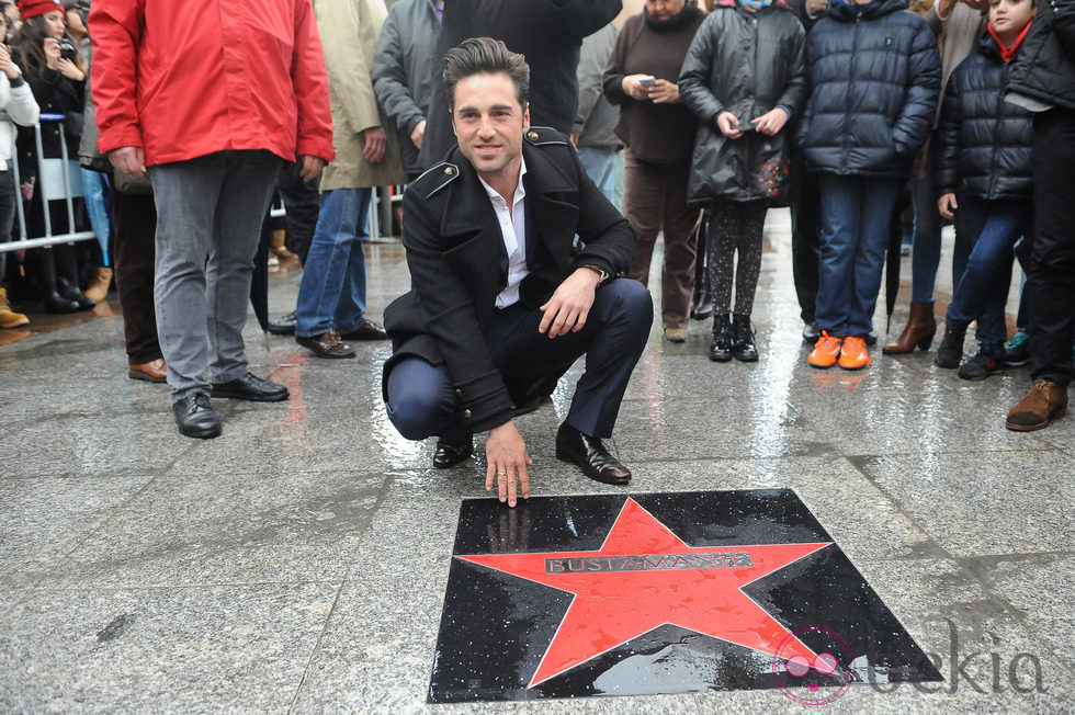 David Bustamante recibe una estrella en el 'Paseo de la Fama' de Santander