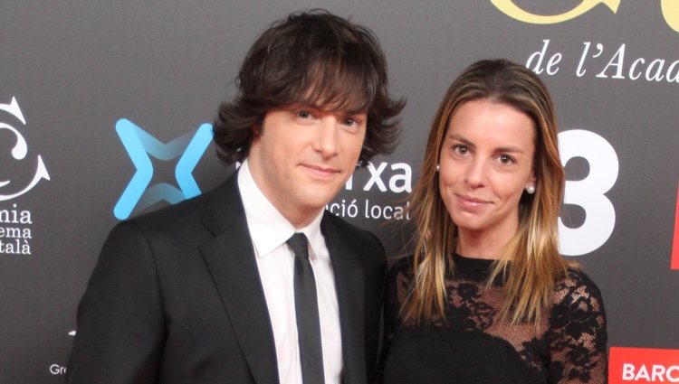Jordi Cruz y su novia Cristina Jiménez en los Premios Gaudí 2015