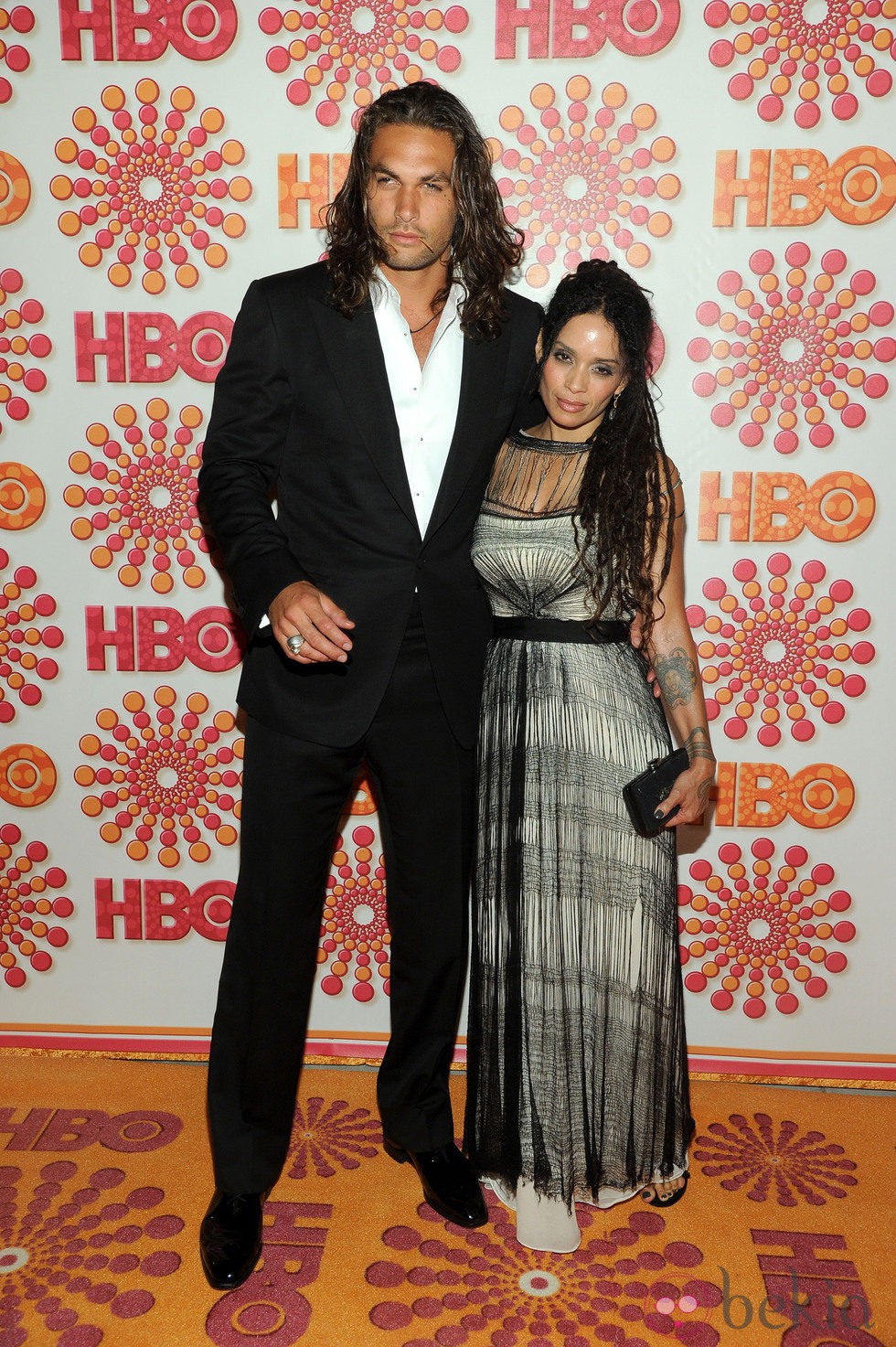 Jason Momoa y Lisa Bonet en la fiesta HBO post Emmy 2011