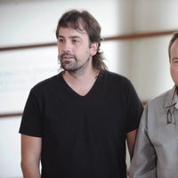Isaki Lacuesta y Miquel Barceló en la presentación de 'Los pasos dobles' en el Festival de San Sebastián