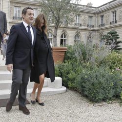 Nicolás Sarkozy y Carla Bruni en las Jornadas del Patrimonio de Francia