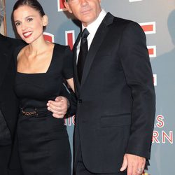Antonio Banderas y Elena Anaya en el estreno de "La piel que habito" en Roma