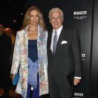 Laura y Adriano Teso en la inauguración de la tienda Pirelli en Milán