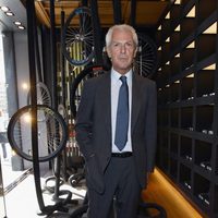 Marco Tronchetti Provera en la inauguración de la tienda Pirelli en Milán