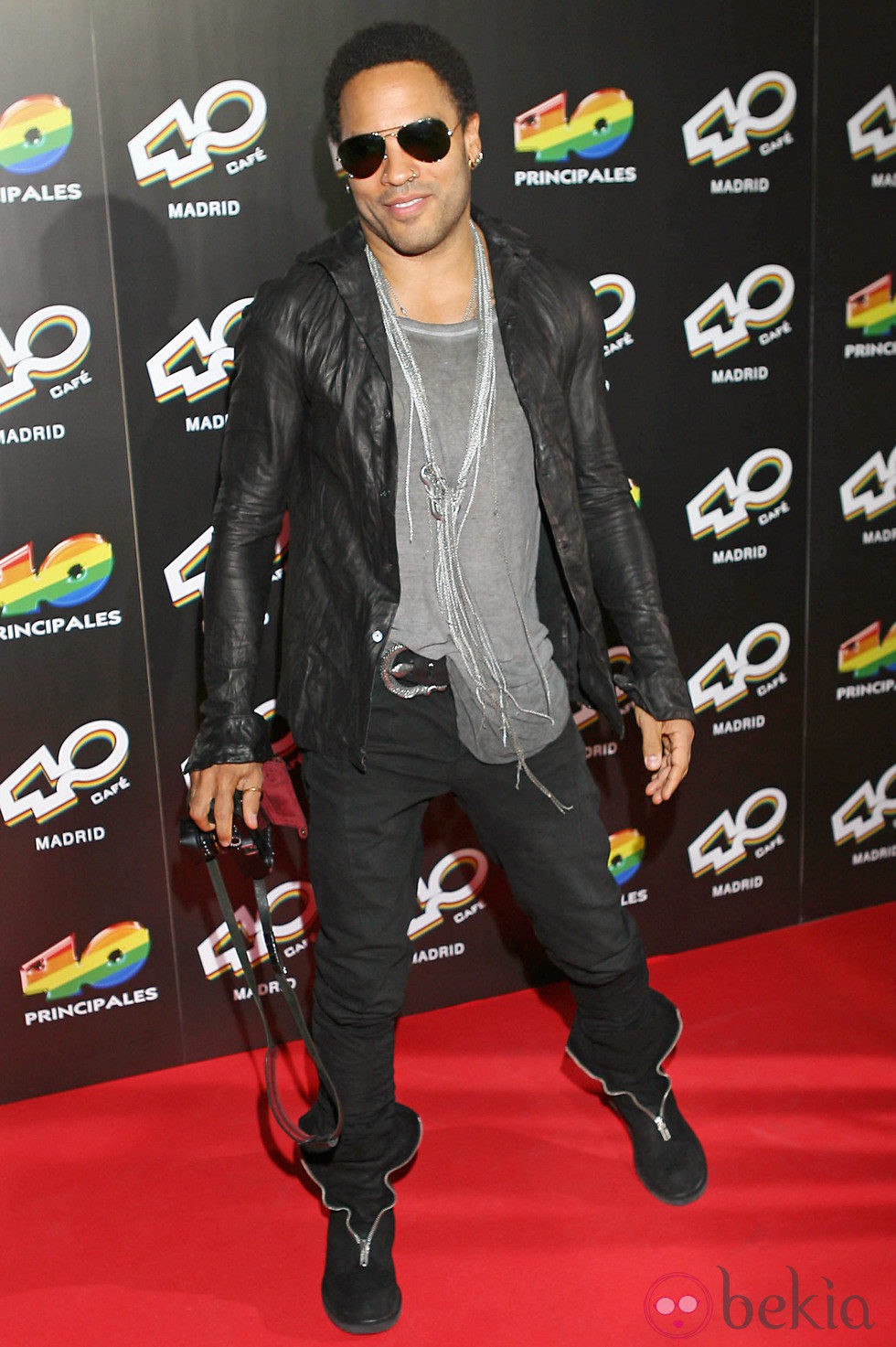 Lenny Kravitz en la inauguración de 40 Café en Madrid