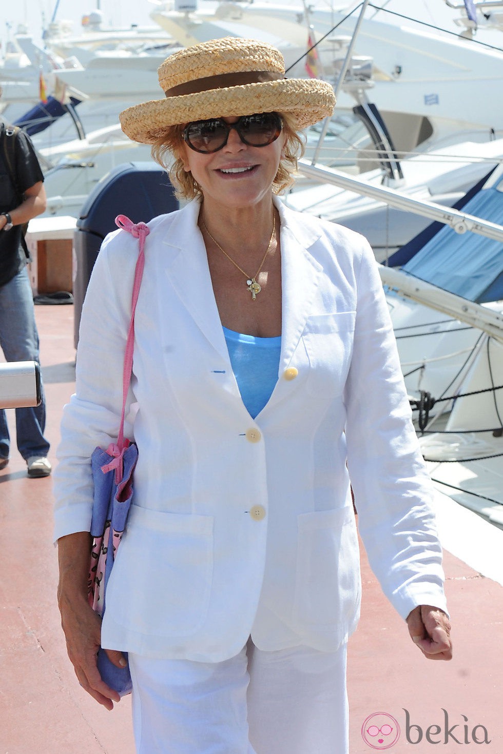 Carmen Cervera feliz en Marbella