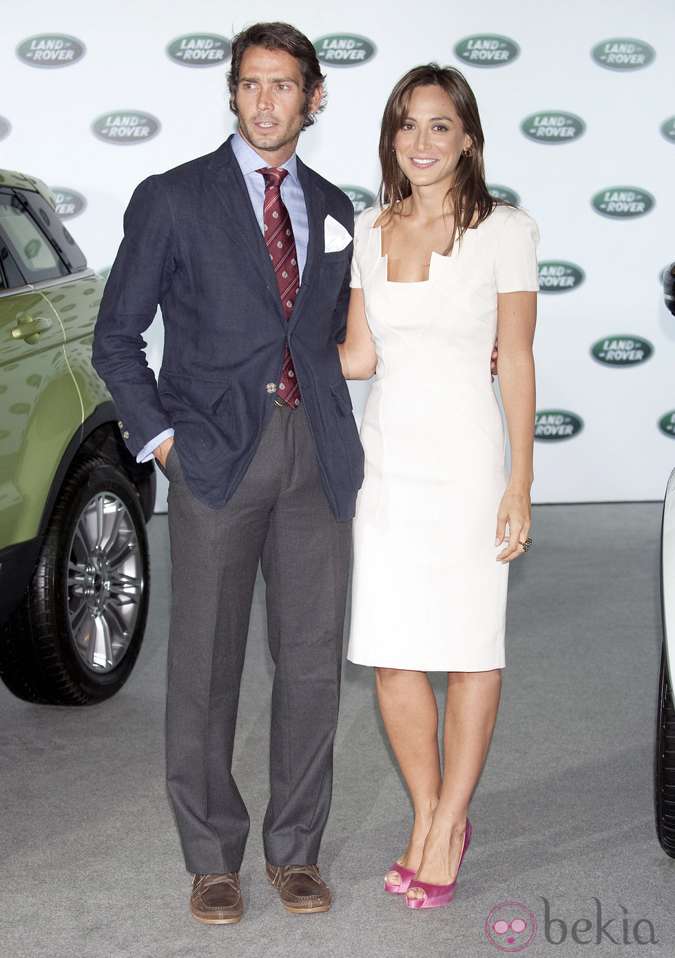 Tamara Falcó y Sebastián Palomo Linares en la presentación del coche 'Range Rover Evoque'