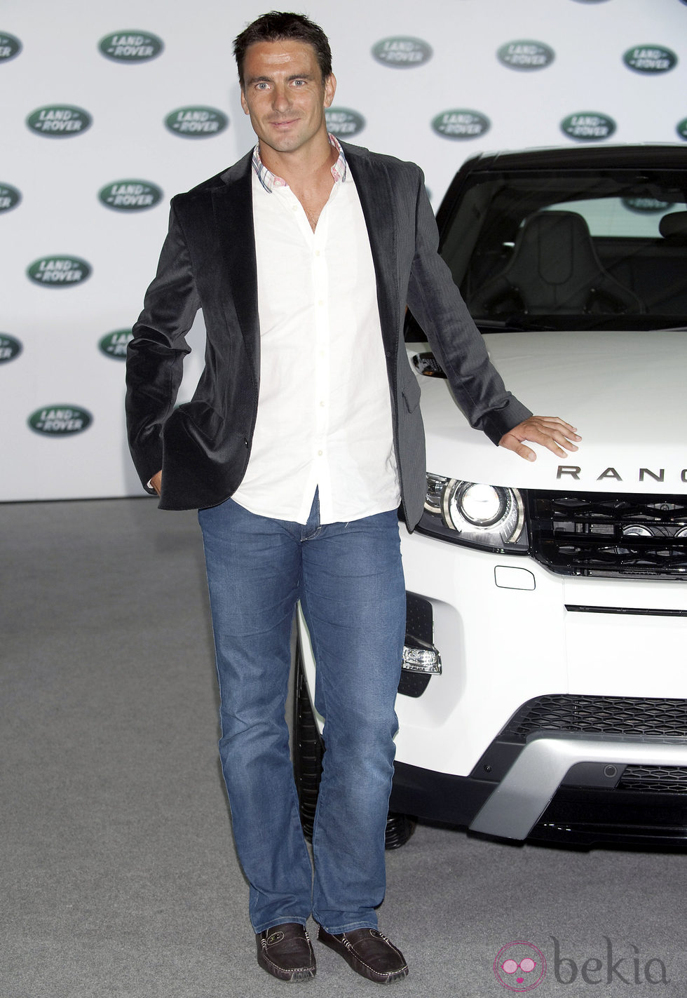 Tommy Robledo en la presentación del coche 'Range Rover Evoque'