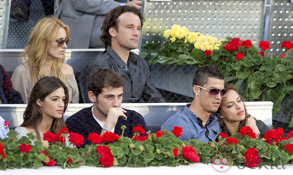 Cristiano Ronaldo e Irina Shayk  junto a Iker Casillas y Sara Carbonero