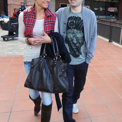 Andrés Iniesta pasea junto a su novia, Anna Ortiz
