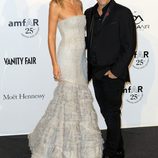 Heidi Klum y Kenneth Cole en la gala amfAr de la Milán Fashion Week 2011