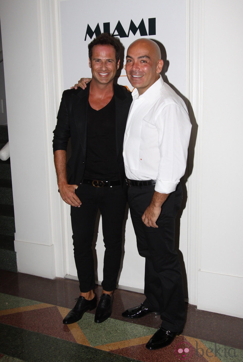 Nacho Polo y Kike Sarasola en una fiesta en Miami
