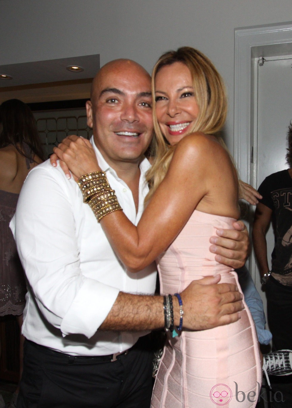Kike Sarasola y Ana Obregón en una fiesta en Miami