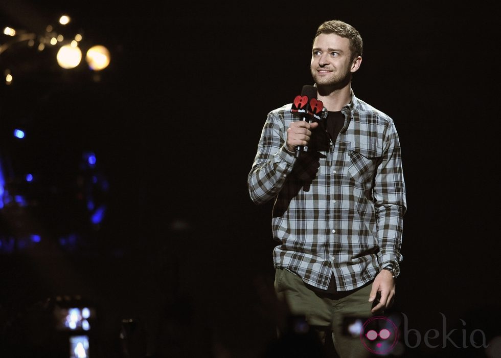 Justin Timberlake en el escenario del Festival iHeartRadio