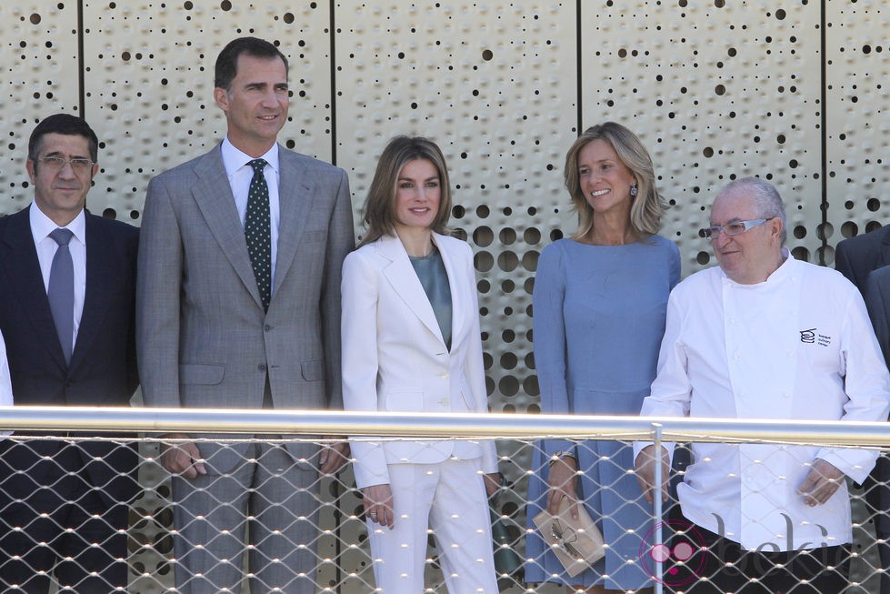 Patxi López, los Príncipes de Asturias, Cristina Garmendia y Juan Mari Arzak en la inauguración del BCC