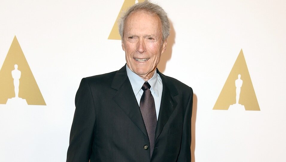 Clint Eastwood en el almuerzo de los nominados a los Premios Oscar 2015