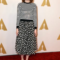 Emma Stone en el almuerzo de los nominados a los Premios Oscar 2015