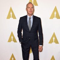 Michael Keaton en el almuerzo de los nominados a los Premios Oscar 2015