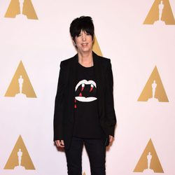 Diane Warren en el almuerzo de los nominados a los Premios Oscar 2015