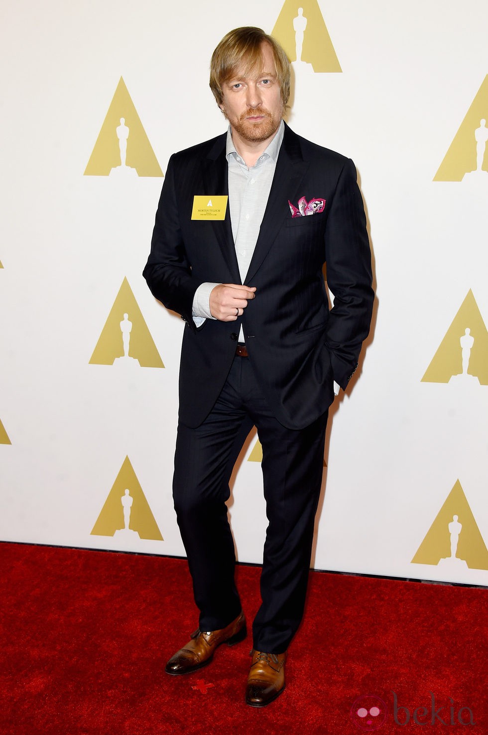 Morten Tyldum en el almuerzo de los nominados a los Premios Oscar 2015