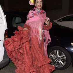 Naty Abascal en la fiesta en honor a Valentino celebrada en Madrid