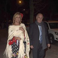 Cari Lapique en la fiesta en honor a Valentino celebrada en Madrid