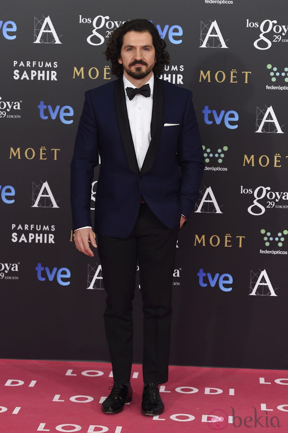 Jorge Torregrossa en la alfombra roja de los premios Goya 2015