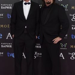 Esteban Roel y Juanfer Andrés en la alfombra roja de los Goya 2015